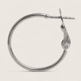 Sterling Silver Clip Hoop Earrings 2mm
