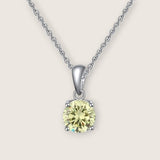 Birthstone CZ Solitaire Necklace