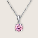 Birthstone CZ Solitaire Necklace