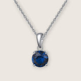 Birthstone CZ Solitaire Necklace