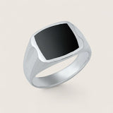 Silver Semi-Precious Signet Ring