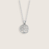 Smooth Abstract Tree of Life Necklace 22mm