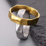 Steel Textured Surface Ring