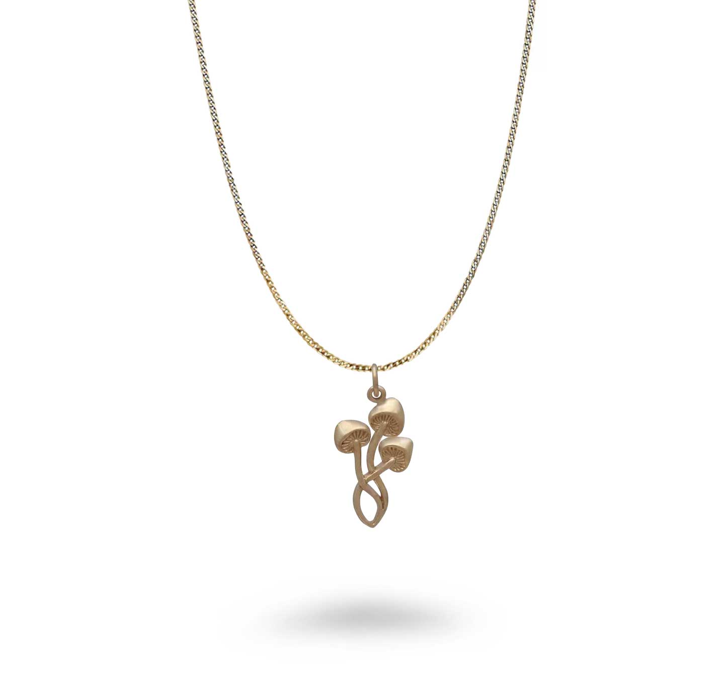 Three Mushroom Necklace