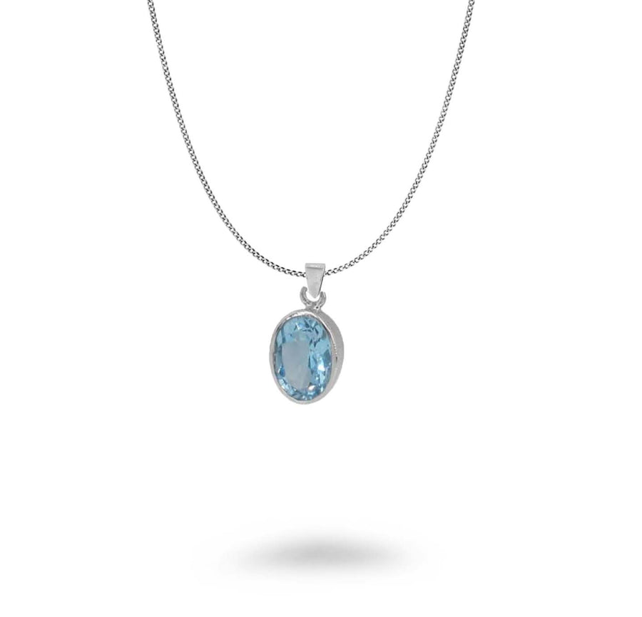 Oval shaped Gemstone Necklace