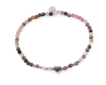 Heartstone Harmony – 3mm Gemstone Bracelet