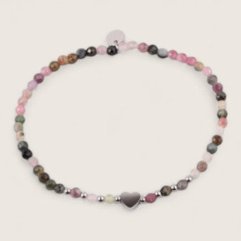 Heartstone Harmony – 3mm Gemstone Bracelet