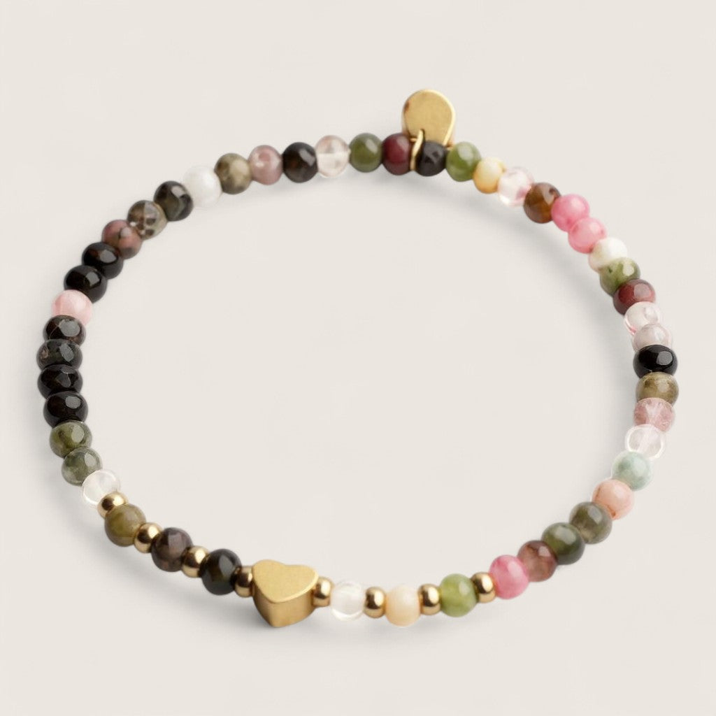 Heartstone Harmony – 3mm Gemstone Bracelet