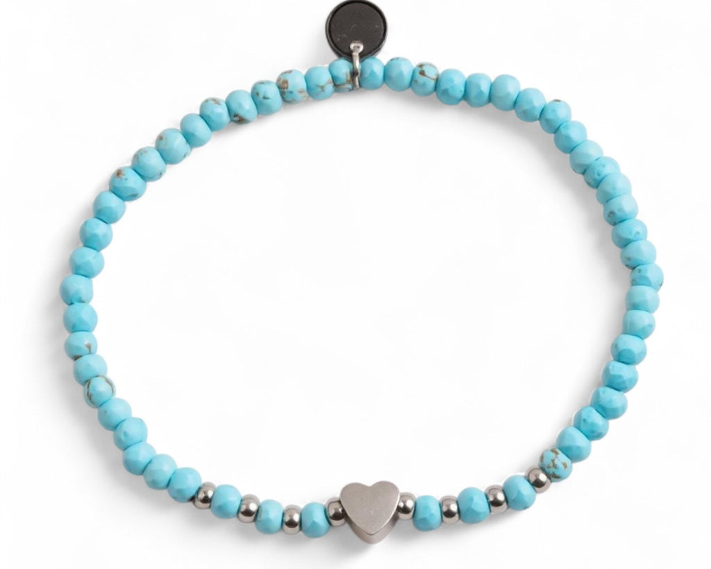 Heartstone Harmony – 3mm Gemstone Bracelet
