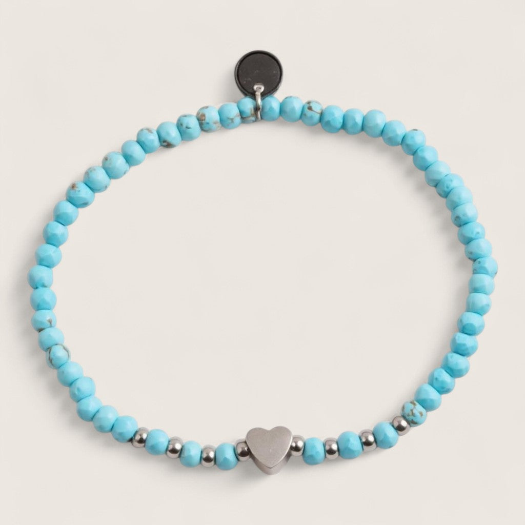 Heartstone Harmony – 3mm Gemstone Bracelet