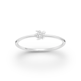 Thin CZ Turtle Ring