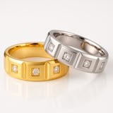 The Vault – 8mm Geometric CZ Stainless Steel Ring