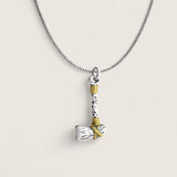 The Wyrd Axe – Two-Tone Silver Necklace