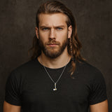 The Wyrd Axe – Two-Tone Silver Necklace