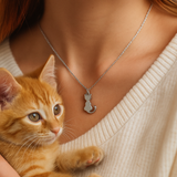 Quiet Whiskers – Sitting Cat Necklace