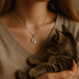 Moonlit Whiskers – Cat Necklace