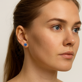 CZ Birthstone Stud Earrings