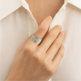 The Tranquil Orbit – Silver Meditation Ring
