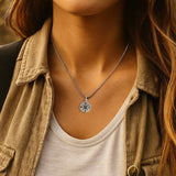 True North – Medium Compass Necklace