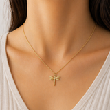 Steel Dragonfly Pendant Necklace
