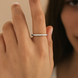 The Eternal Gleam – CZ Silver Ring