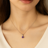 Birthstone CZ Solitaire Necklace
