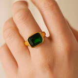 Royal Soleil - Color CZ Signet Ring