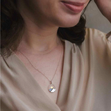 Golden Summit – Sterling Silver Mountain Necklace