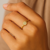 Radiance – Steel CZ Ring