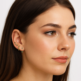 Radiant Trio – Gold CZ Earring Gift Set