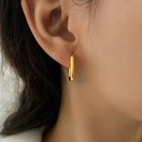 The Quadrant – Square Huggie Hoop Earrings