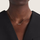 Starlit Path –CZ Baguette Necklace