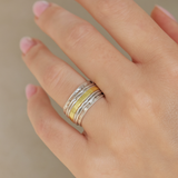 The Tranquil Orbit – Silver Meditation Ring