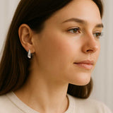 The Elysian – Steel Huggie Hoops