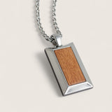Vanguard Rose – Wood Dogtag Necklace