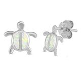 Opal Turtle Stud Earrings