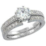 Vintage Bridal Ring Set