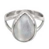 Teardrop Moonstone Ring