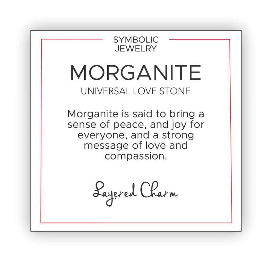 Morganite Stone Bracelet