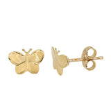 10Kt Butterfly Stud Earrings