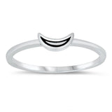Thin Crescent Moon Ring