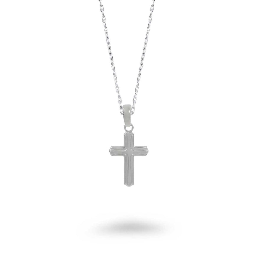 Small Tiered Cross Necklace