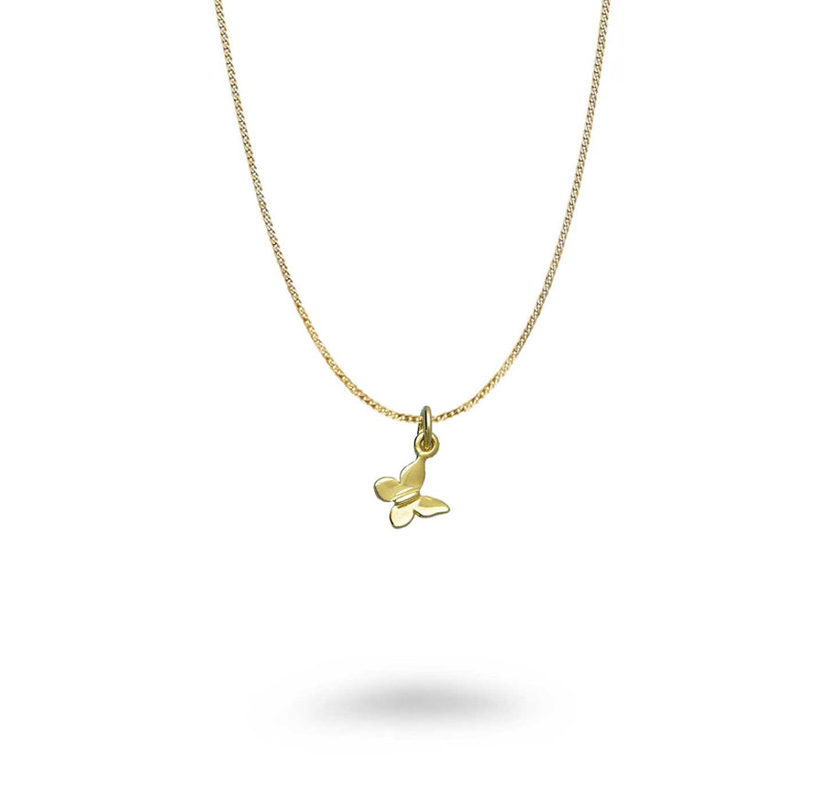 14KT Gold Plated Tiny Butterfly Necklace
