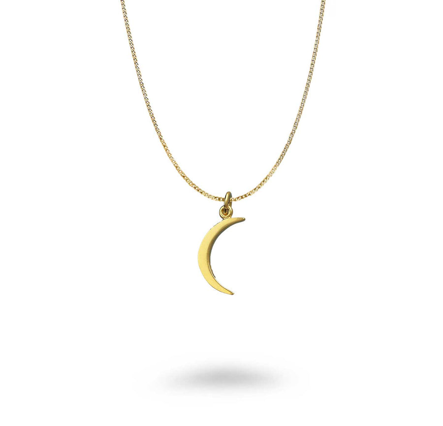 14KT Plated Moon Necklace