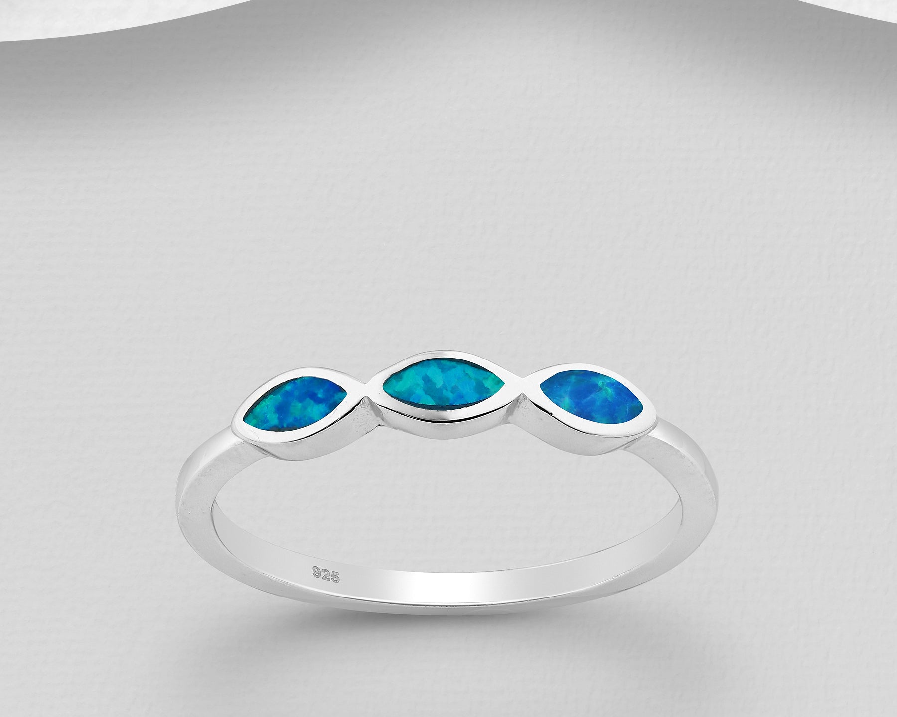 Triple Oval Opal Ring