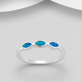 Triple Oval Opal Ring