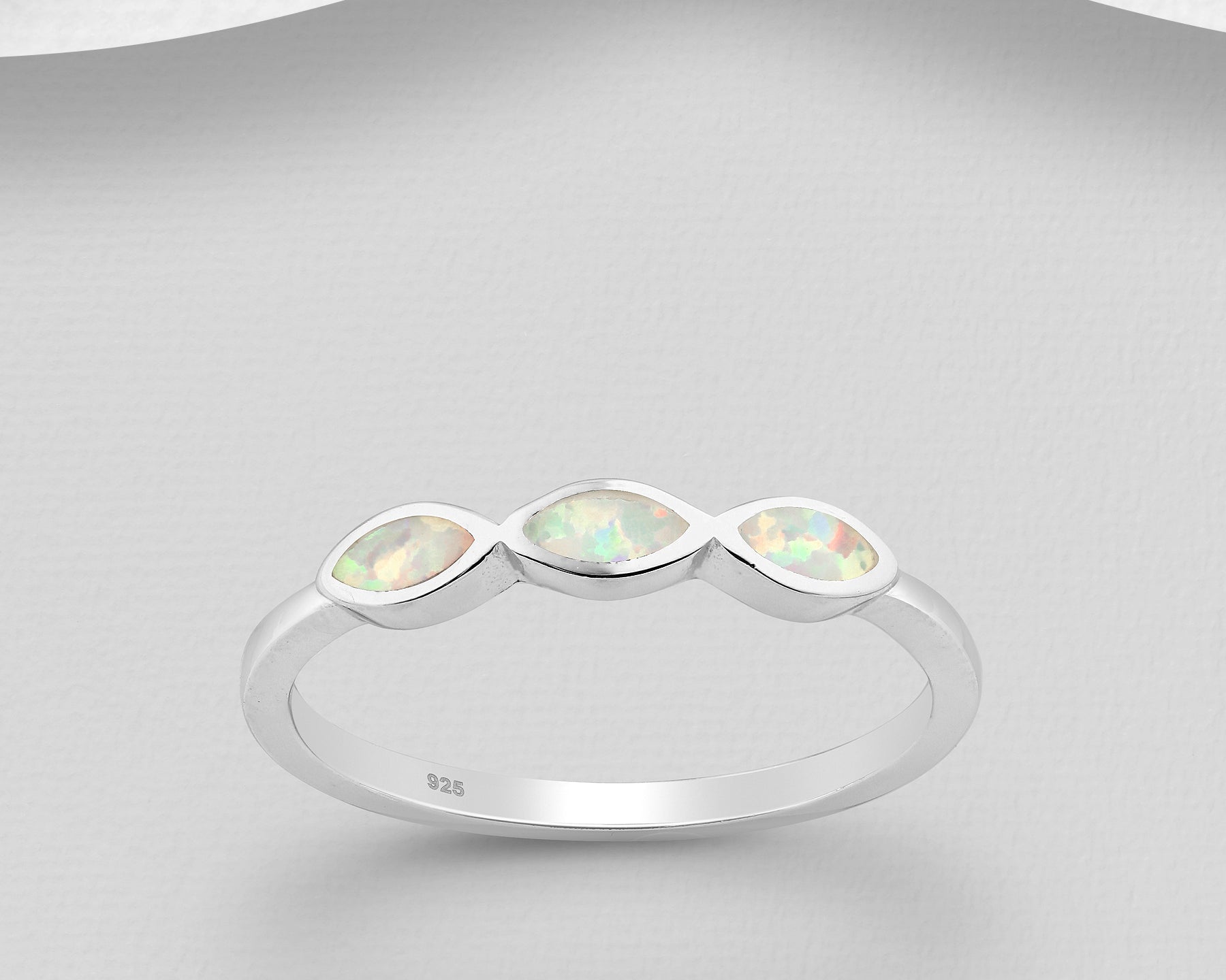 Triple Oval Opal Ring