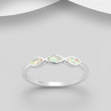 Triple Oval Opal Ring