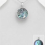 Circle Shell Tree of Life Necklace