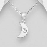 Swarovski Crystal Moon Necklace